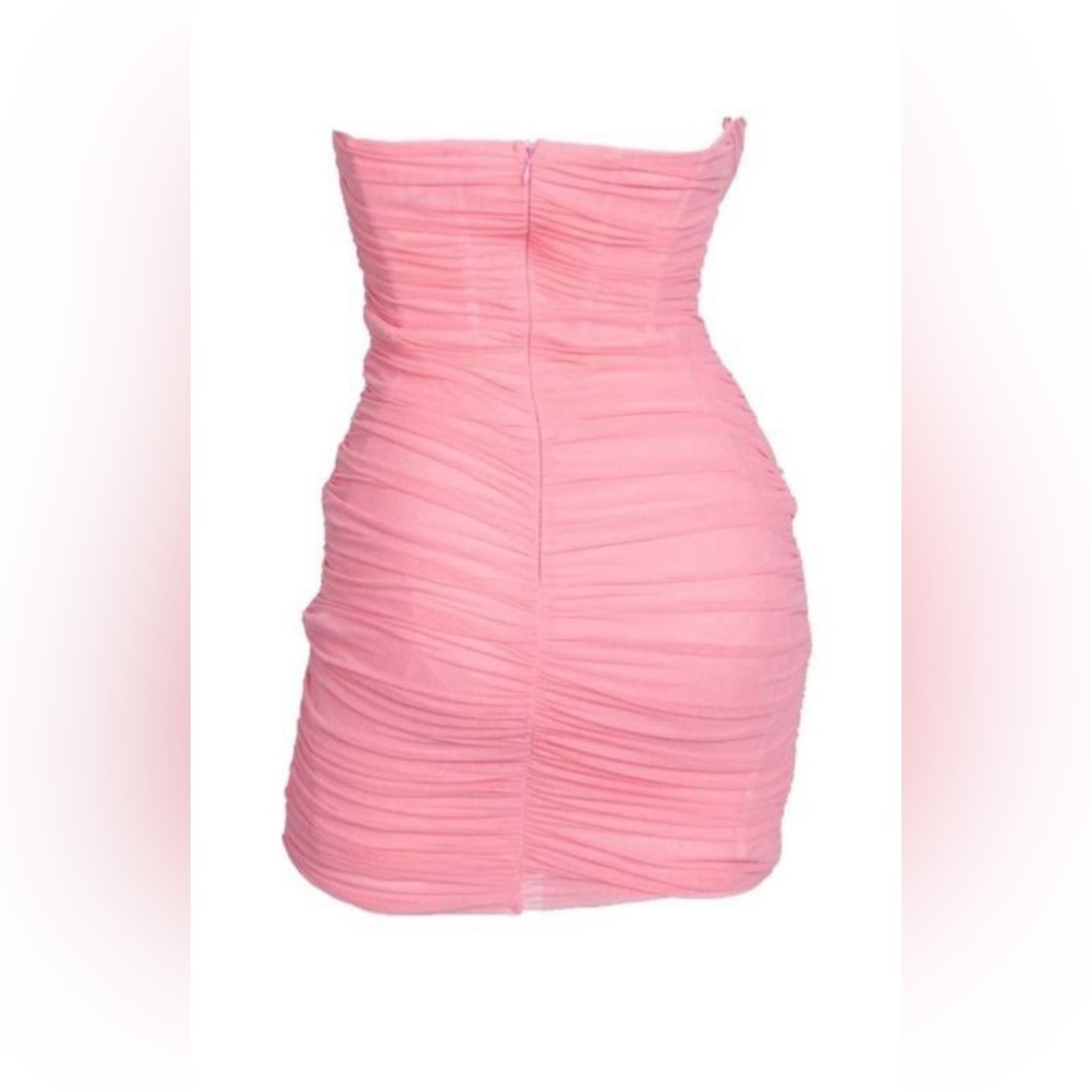 NWT Sweatheart TicToc corset pink dress, large, barbicore (bin C) - Picture 4 of 16
